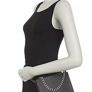 Michael Kors Fanny Pack Belt Bag Wallet Purse Black Sliver